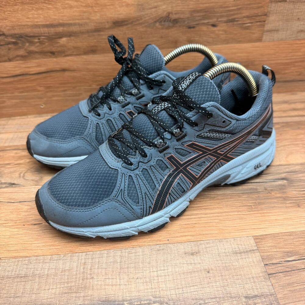 Asics Gel Venture 7 Womens Size 9 Grey/Coral Running Shoes